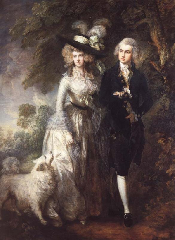 Thomas Gainsborough Mr.and Mrs.William Hallett oil painting image